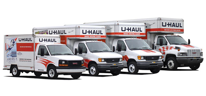 Fleet of U-Haul vans - Edwardsville, IL